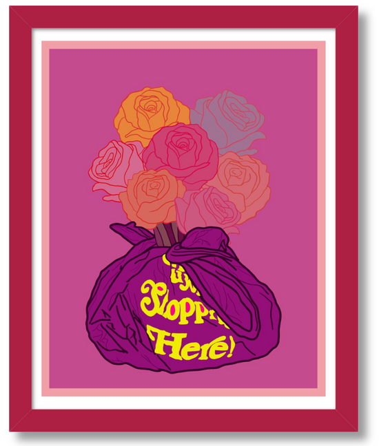 Bloom and Grow Pop Art Art Print - Purple