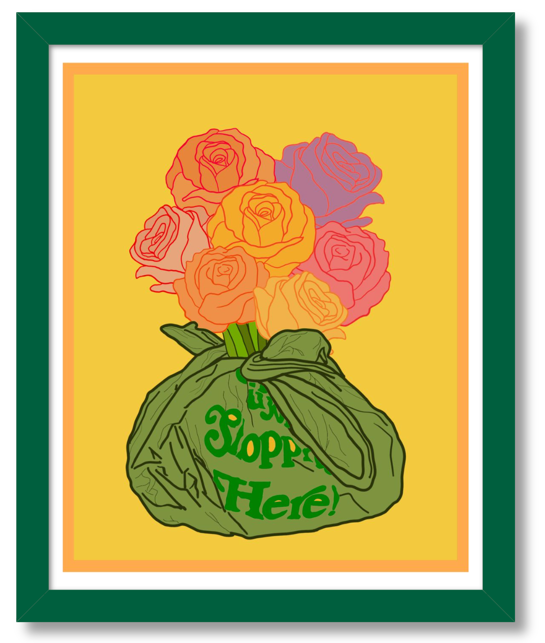 Bodega Blooms Art Print - Yellow
