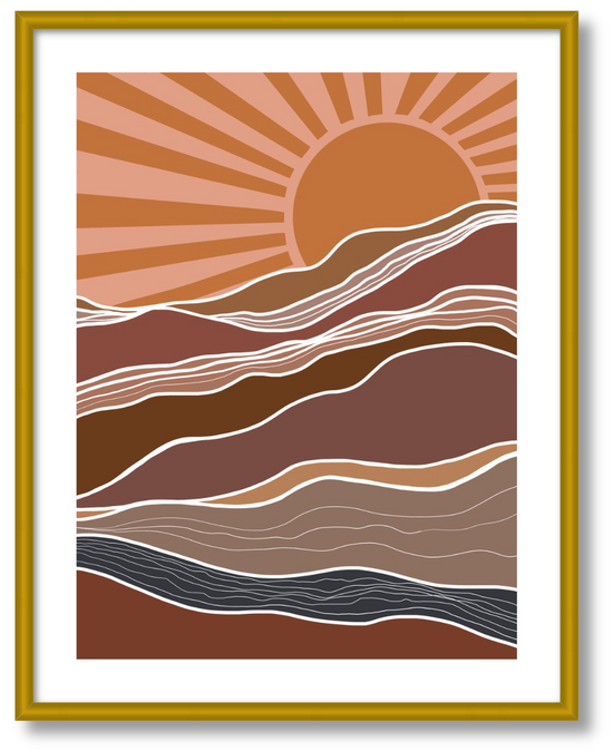 Desert Sun Art Print