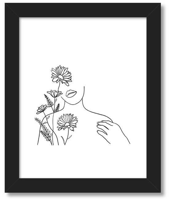 Woman in Full Bloom 8x10 Art Print